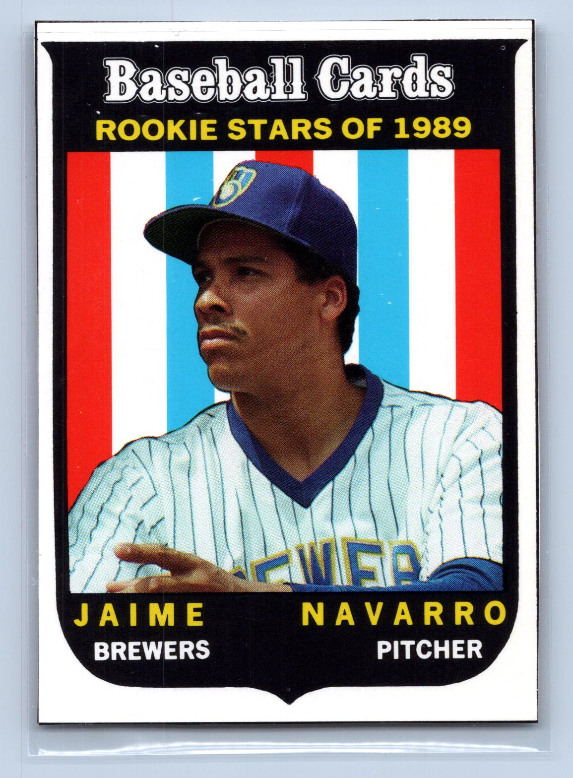 Jamie Navarro 1989 Baseball Cards Magazine Repli-Cards Jamie Navarro 1989 Baseball Cards Magazine Repli-Cards
