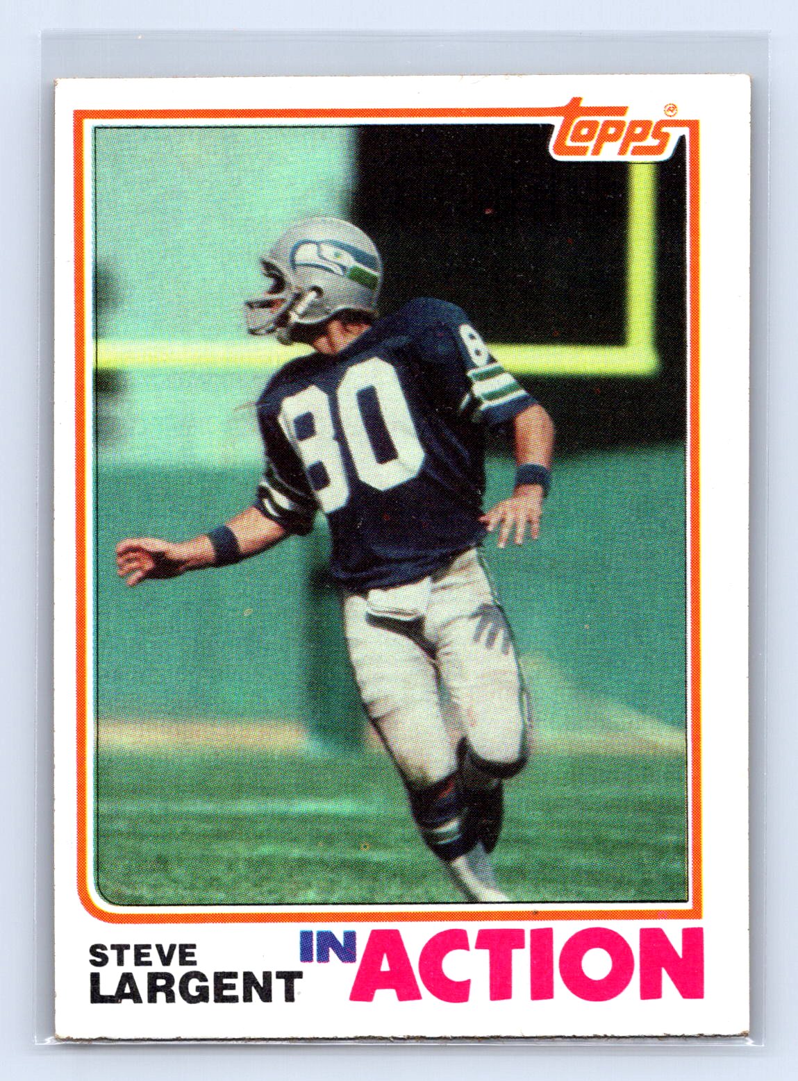 Steve Largent 1983 Topps In Action Steve Largent 1983 Topps In Action
