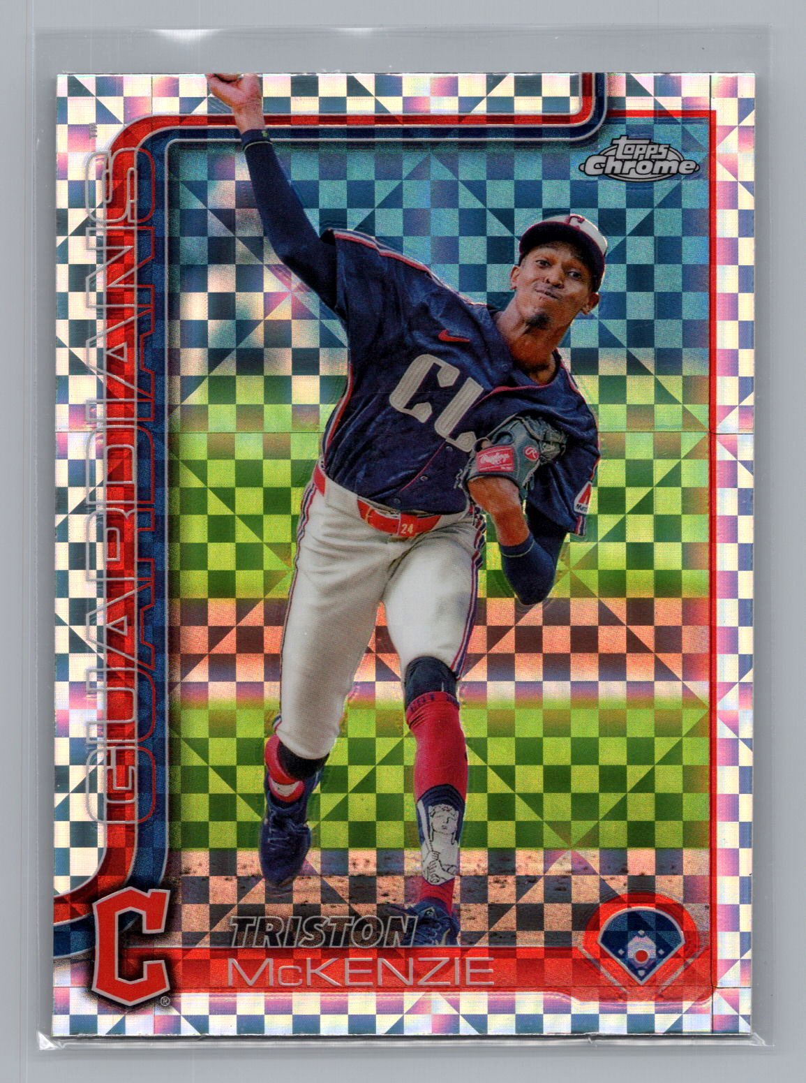 Triston McKenzie 2025 Topps Chrome Mojo Refractor Triston McKenzie 2025 Topps Chrome Mojo Refractor