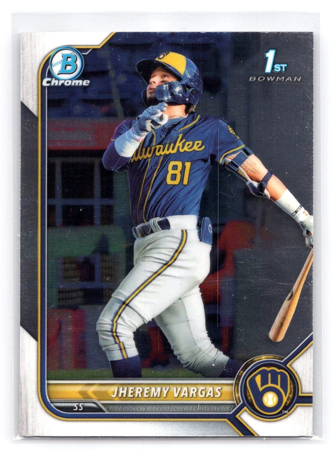 Jhermy Vargas 2022 1st Bowman Chrome Brewers Jhermy Vargas 2022 1st Bowman Chrome Brewers