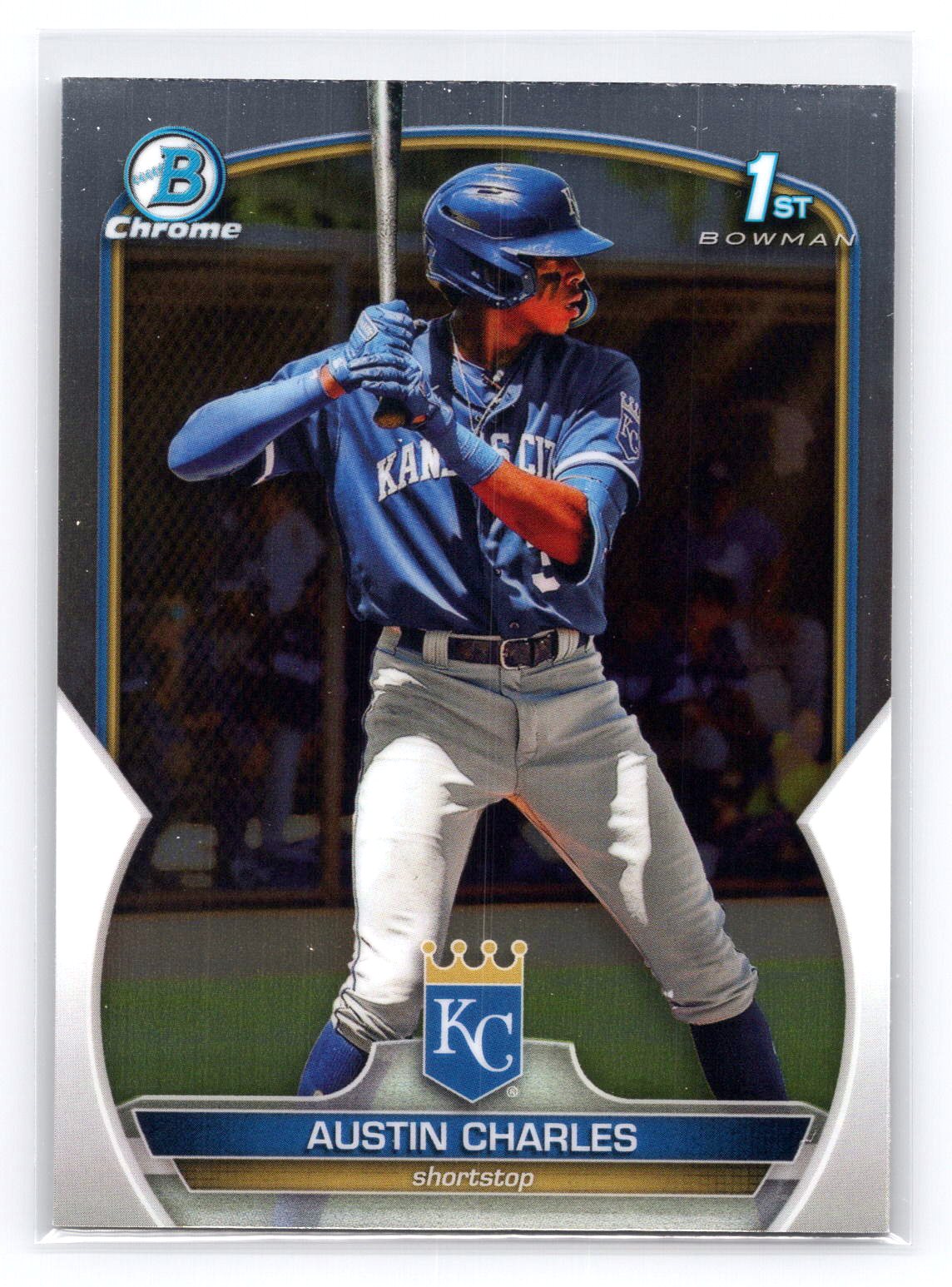 Austin Charles 2023 1st Bowman Chrome Royals Austin Charles 2023 1st Bowman Chrome Royals