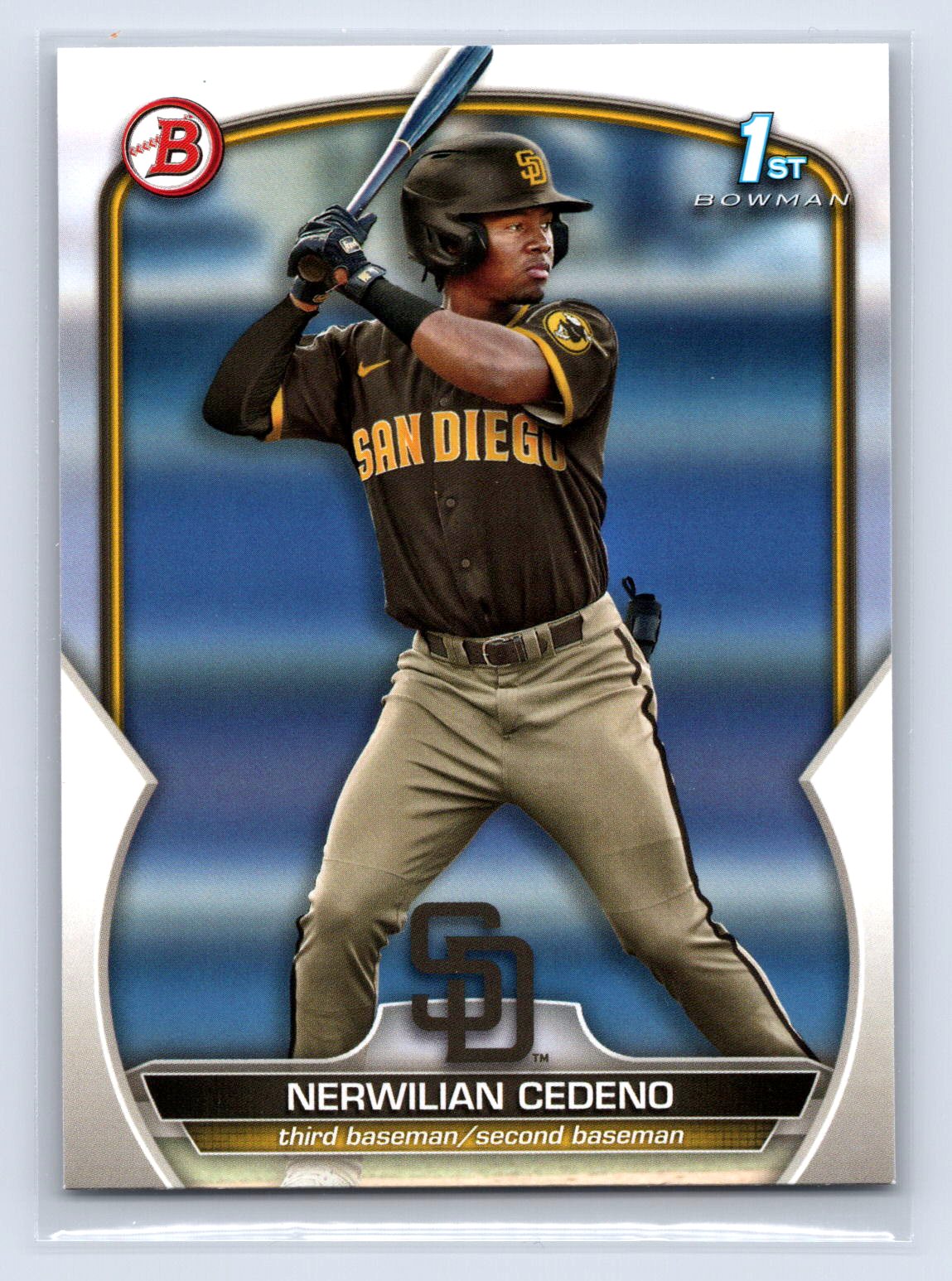 Nerwilian Cedeno 2023 1st Bowman Paper Padres Nerwilian Cedeno 2023 1st Bowman Paper Padres