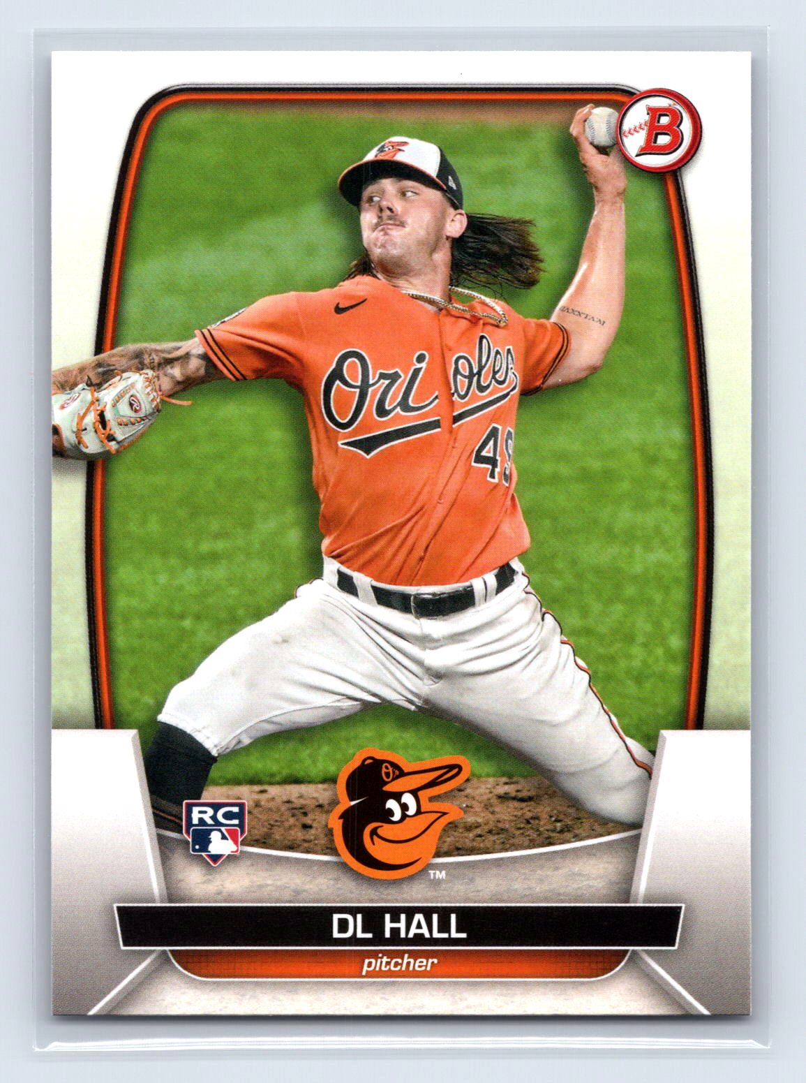 DL Hall 2023 Bowman Paper RC Orioles DL Hall 2023 Bowman Paper RC Orioles