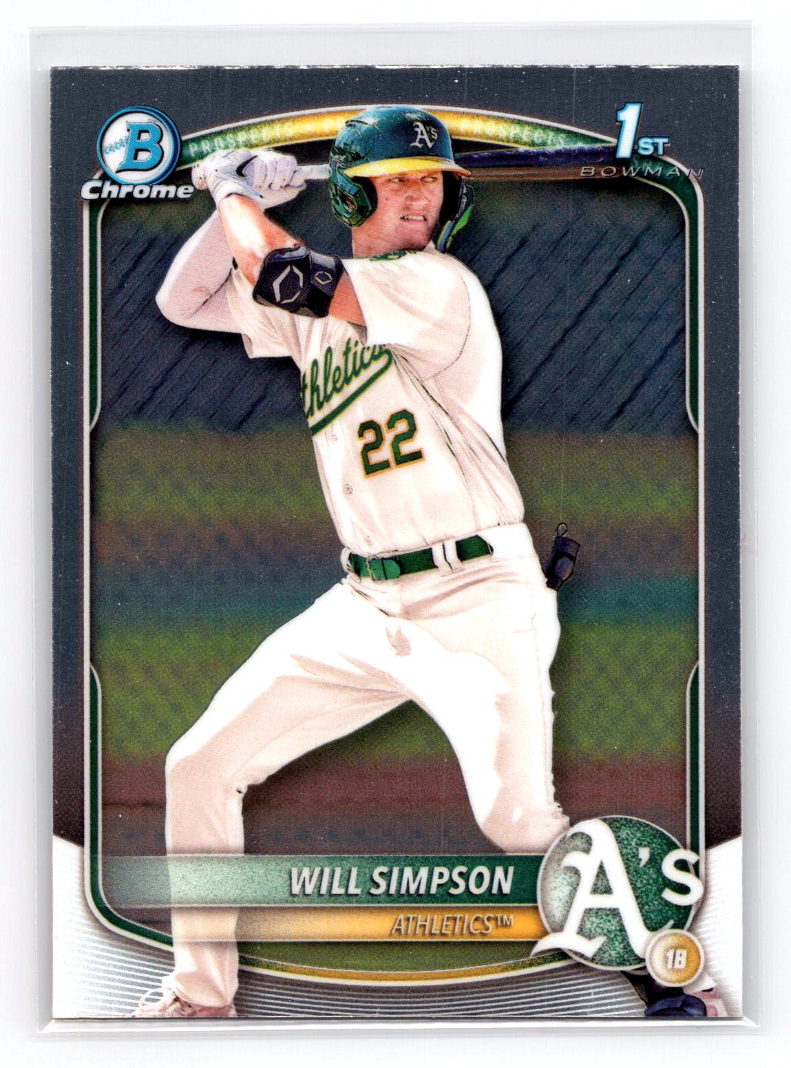 Will Simpson 1st Bowman Prospect Athletics Will Simpson 1st Bowman Prospect Athletics