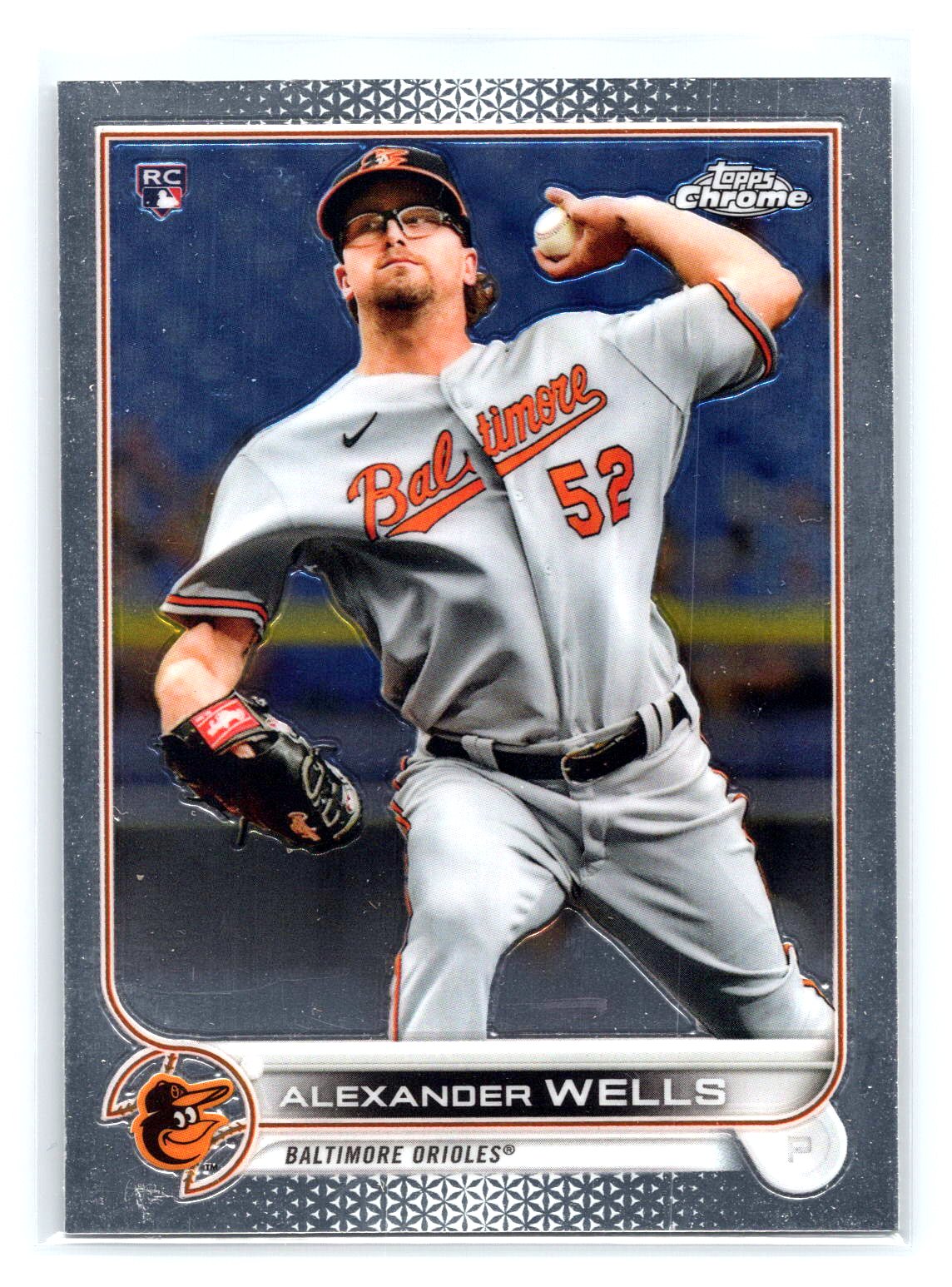 Alexander Wells 2022 Topps Chrome RC Rookie Orioles Alexander Wells 2022 Topps Chrome RC Rookie Orioles
