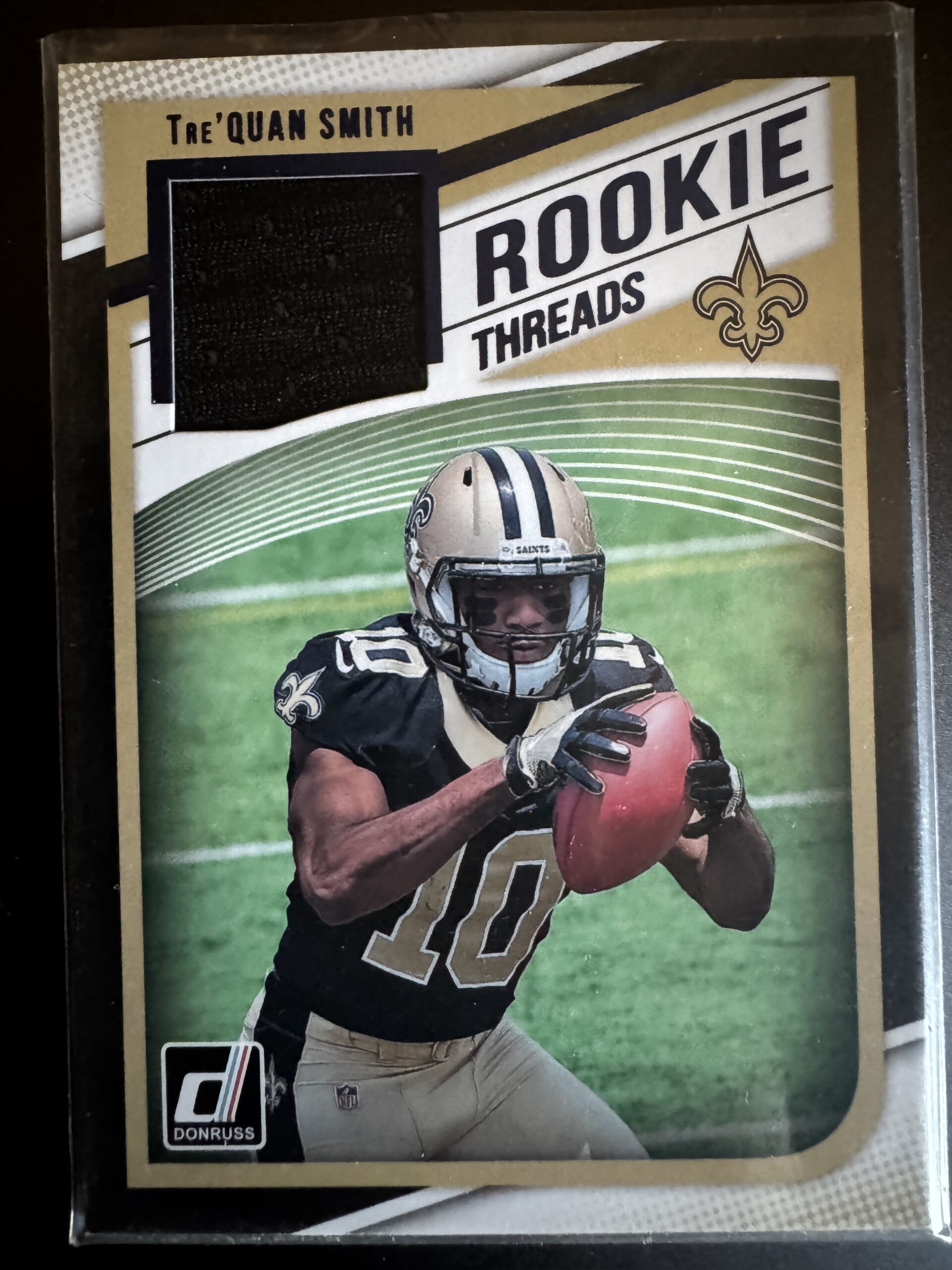 Tre’Quan Smith Donruss Rookie Threads Patch Saints Tre'Quan Smith Donruss Rookie Threads Patch Saints
