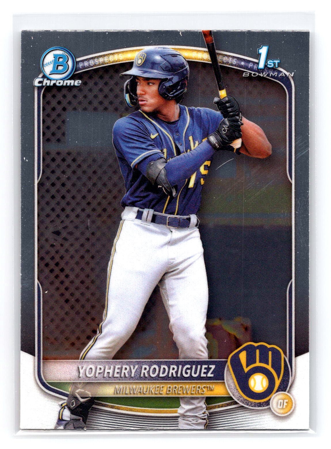 Yophery Rodriguez 1st Bowman Prospect Brewers Yophery Rodriguez 1st Bowman Prospect Brewers