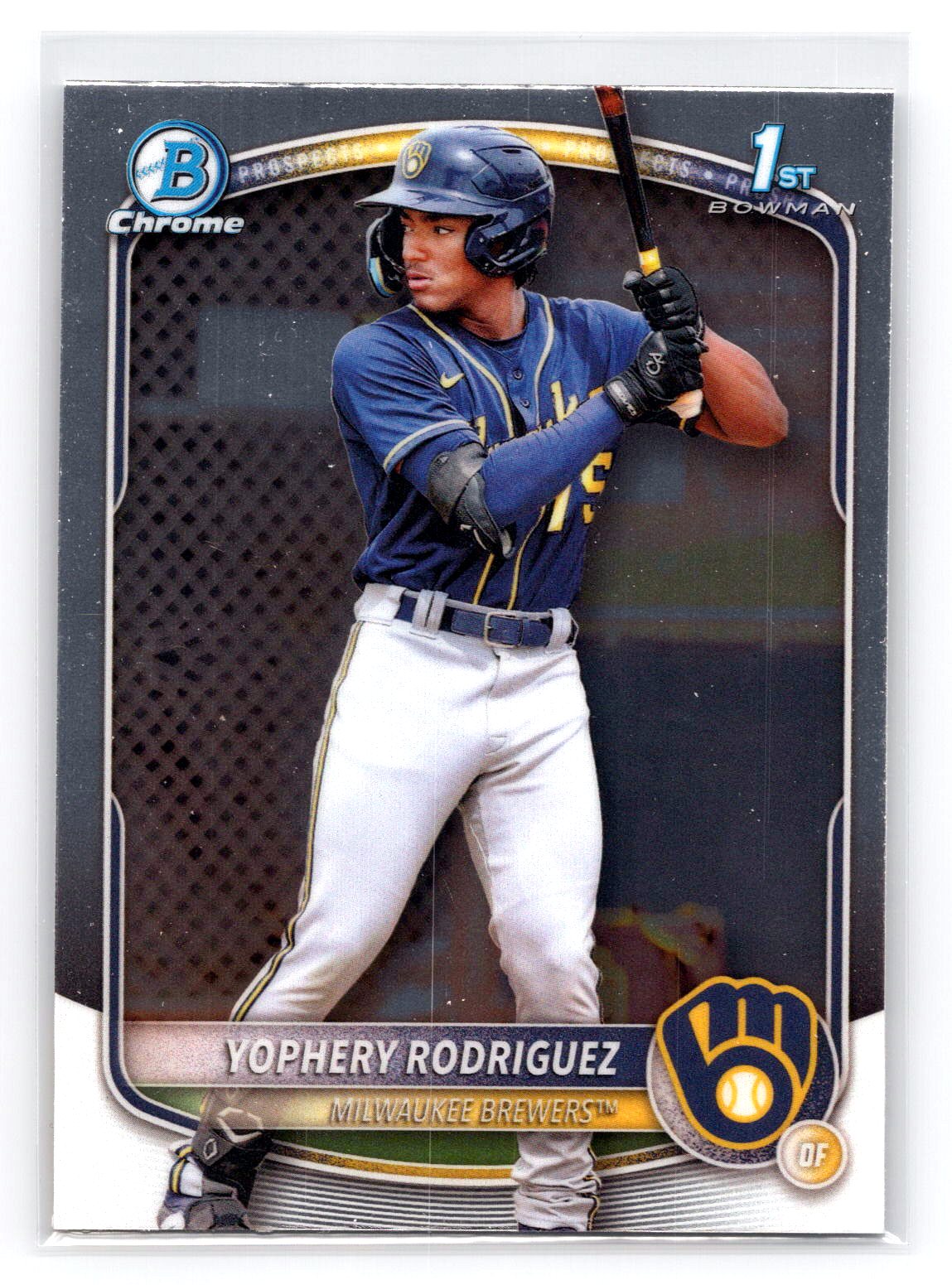 Yophery Rodriguez 1st Bowman Prospect Brewers Yophery Rodriguez 1st Bowman Prospect Brewers