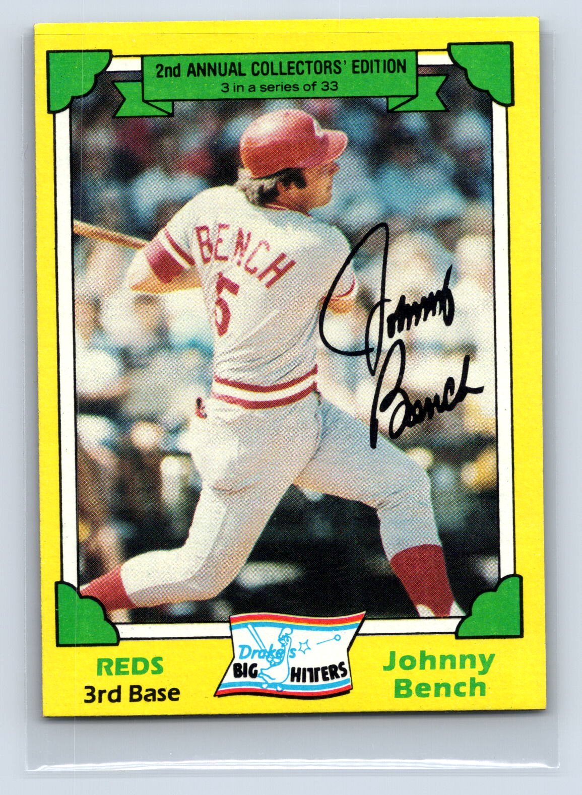 Johnny Bench Topps Collectors Edition Reds Johnny Bench Topps Collectors Edition Reds