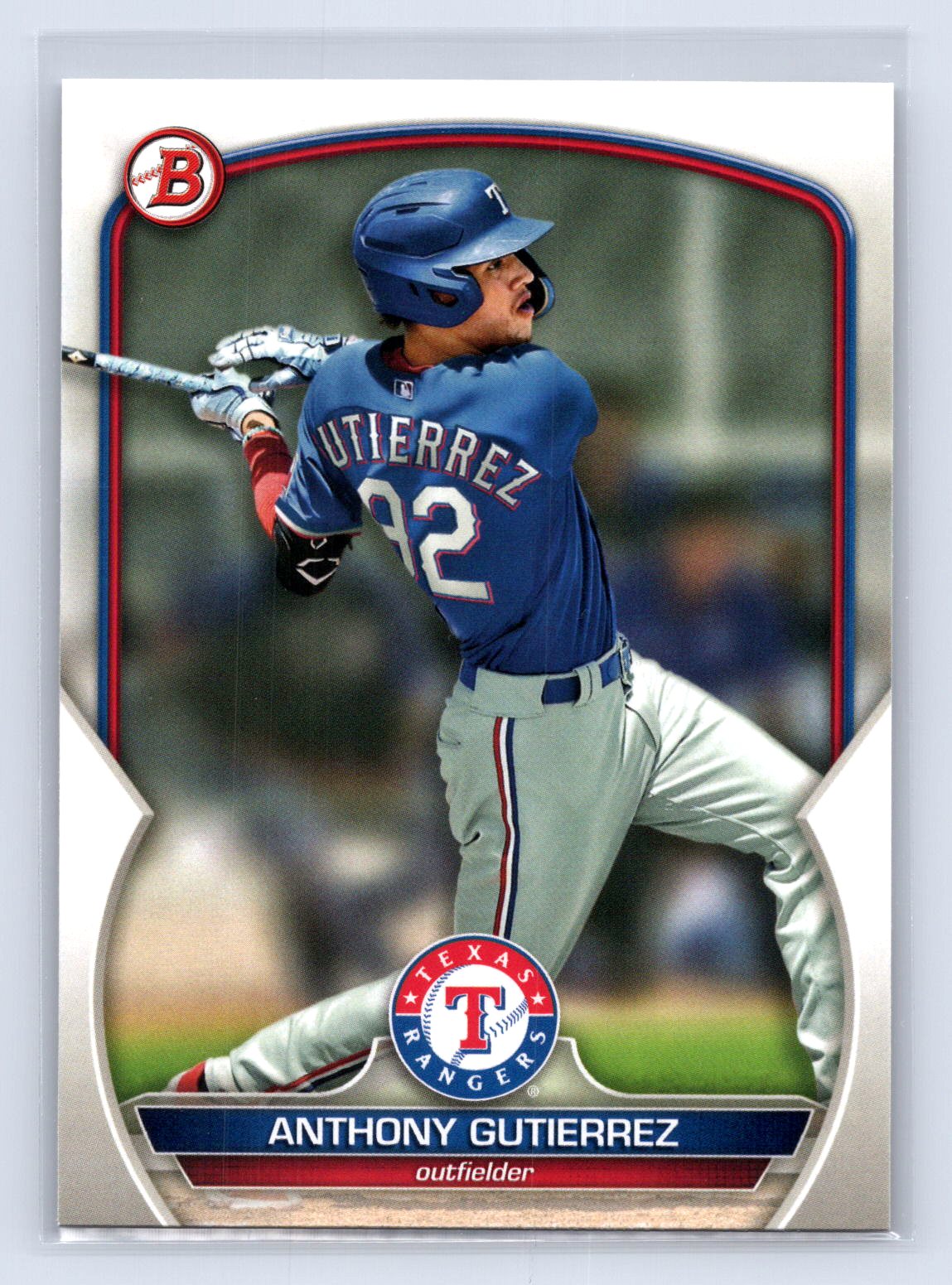 Anthony Gutierrez 2023 Bowman Paper Prospect Rangers Anthony Gutierrez 2023 Bowman Paper Prospect Rangers