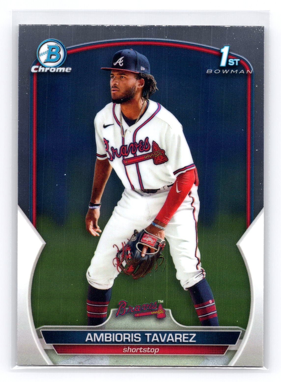 Ambioris Tavarez 2023 1st Bowman Chrome Braves Ambioris Tavarez 2023 1st Bowman Chrome Braves