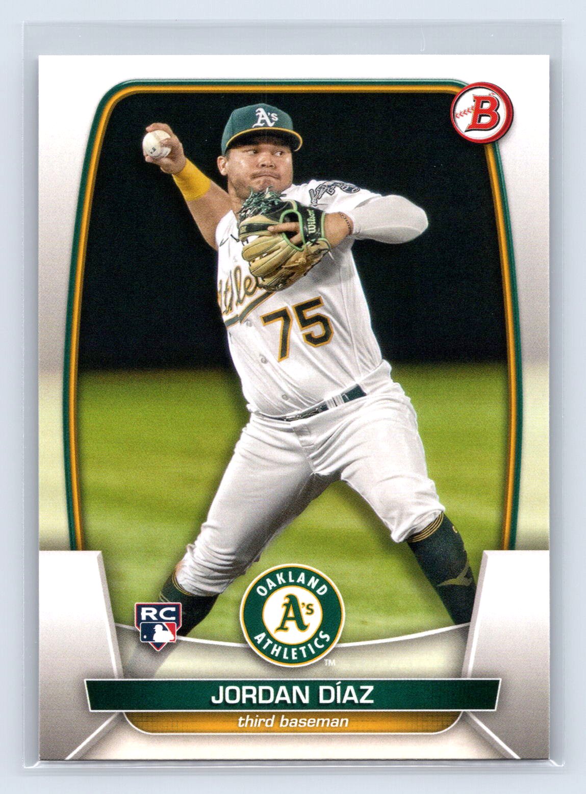 Jordan Diaz 2023 Bowman Paper RC Athletics Jordan Diaz 2023 Bowman Paper RC Athletics