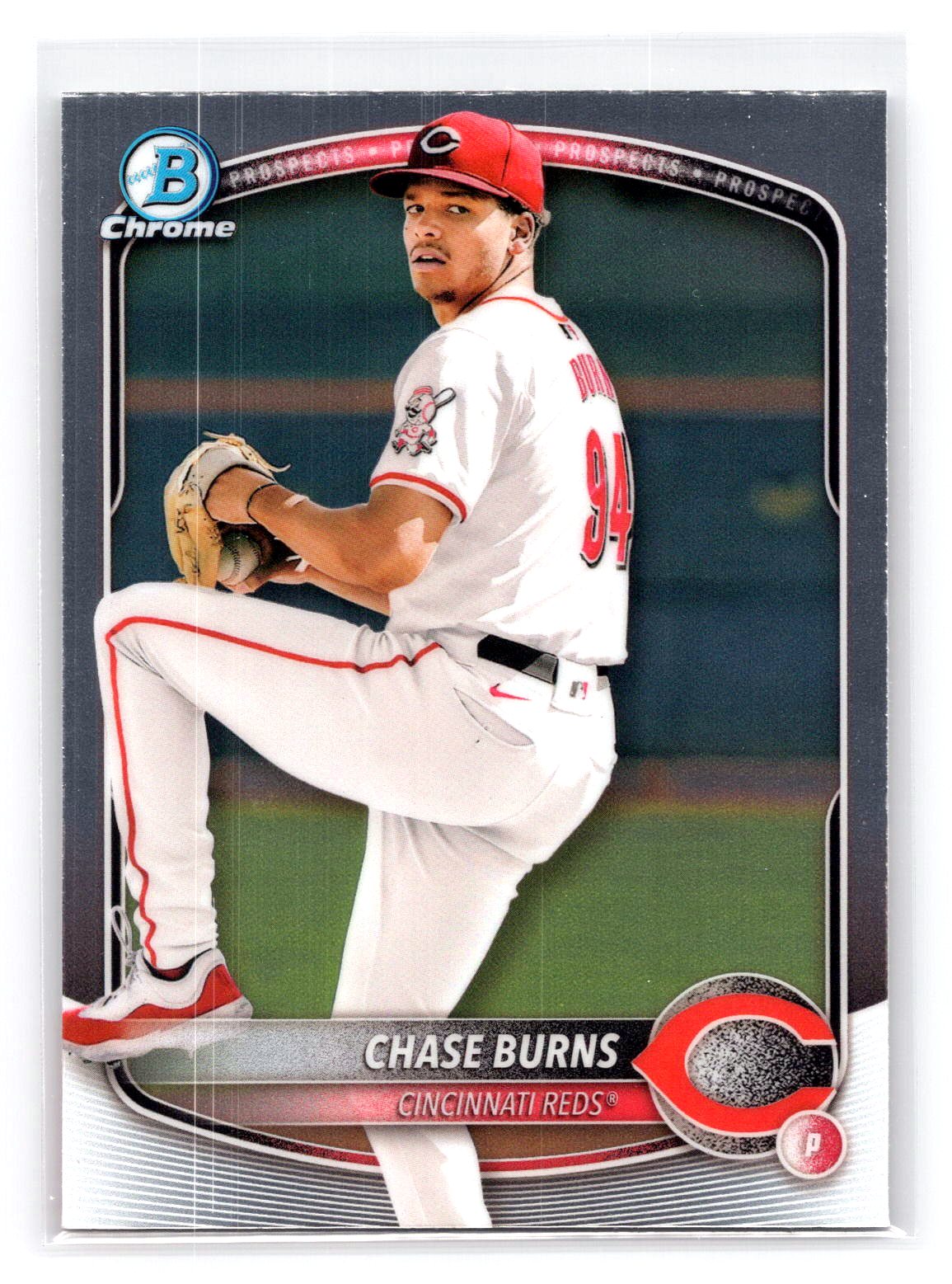 Chase Burns 2025 Bowman Chrome Prospect Reds Chase Burns 2025 Bowman Chrome Prospect Reds