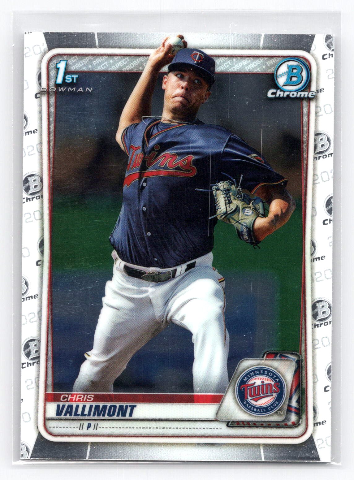 Chris Vallimont 2020 1st Bowman Chrome Twins Chris Vallimont 2020 1st Bowman Chrome Twins