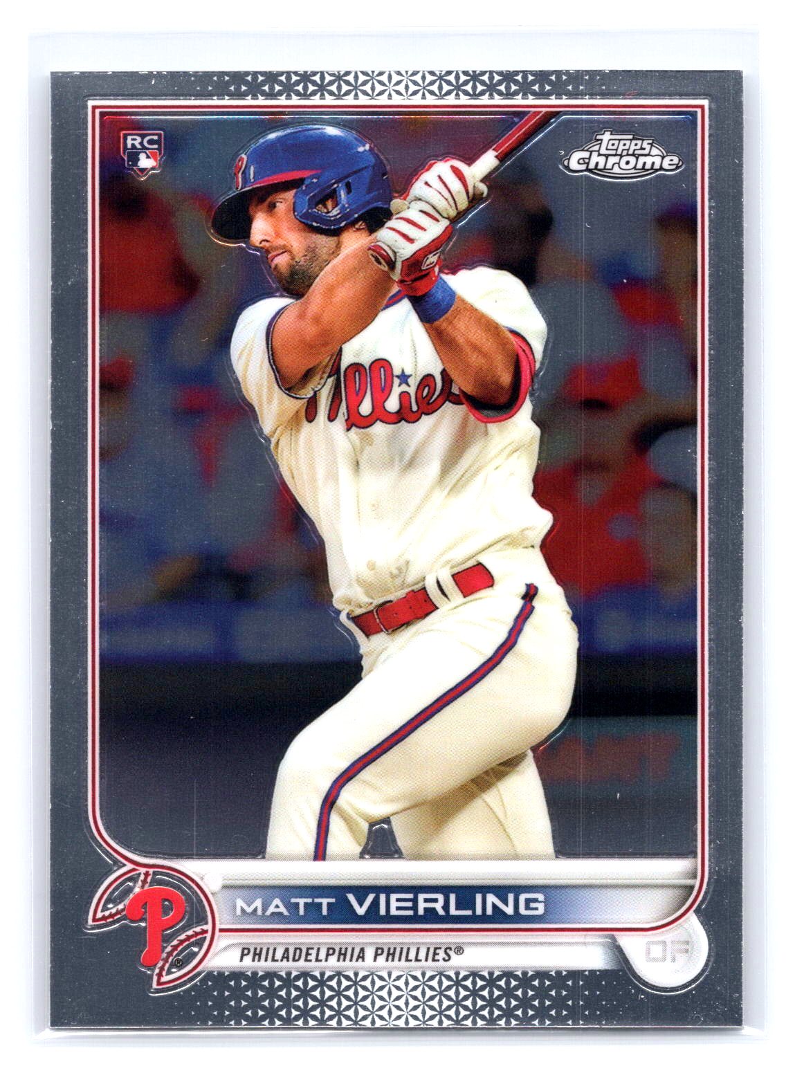 Matt Vierling 2022 Topps Chrome RC Rookie Phillies Matt Vierling 2022 Topps Chrome RC Rookie Phillies