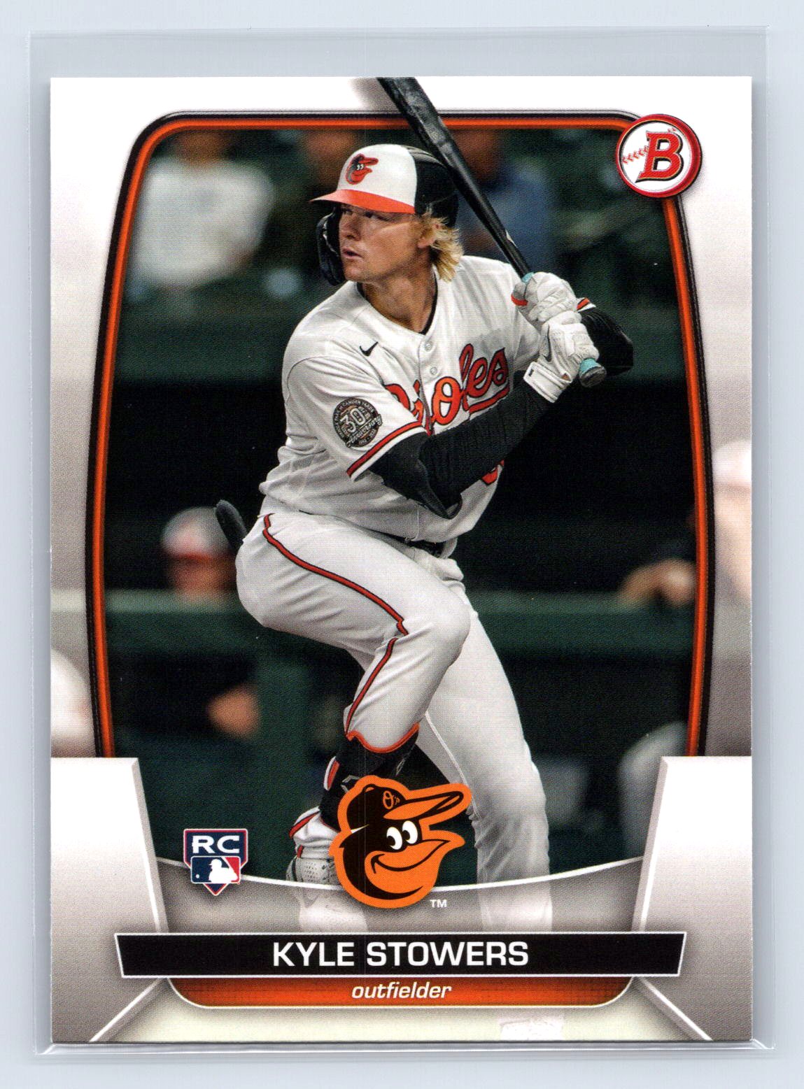 Kyle Stowers 2023 Bowman Paper RC Orioles Kyle Stowers 2023 Bowman Paper RC Orioles