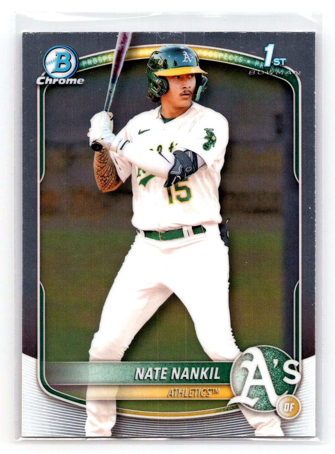 Nate Nankil 2025 1st Bowman Prospect Athletics Nate Nankil 2025 1st Bowman Prospect Athletics