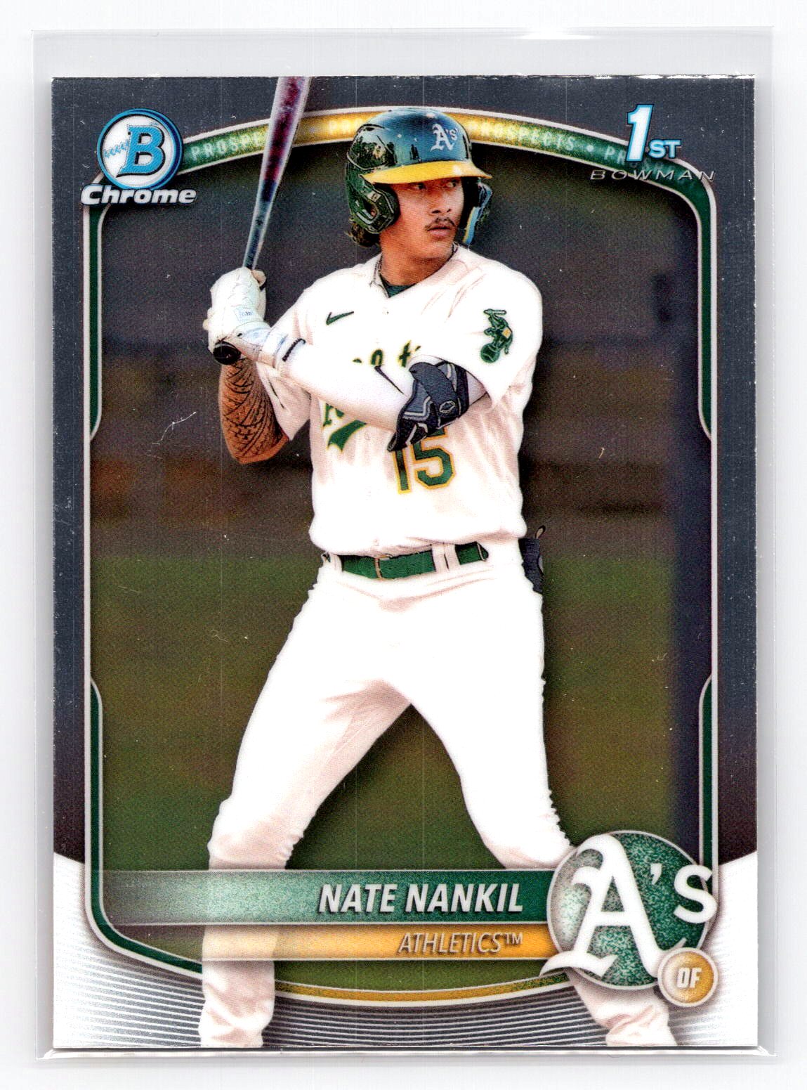 Nate Nankil 2025 1st Bowman Prospect Athletics Nate Nankil 2025 1st Bowman Prospect Athletics