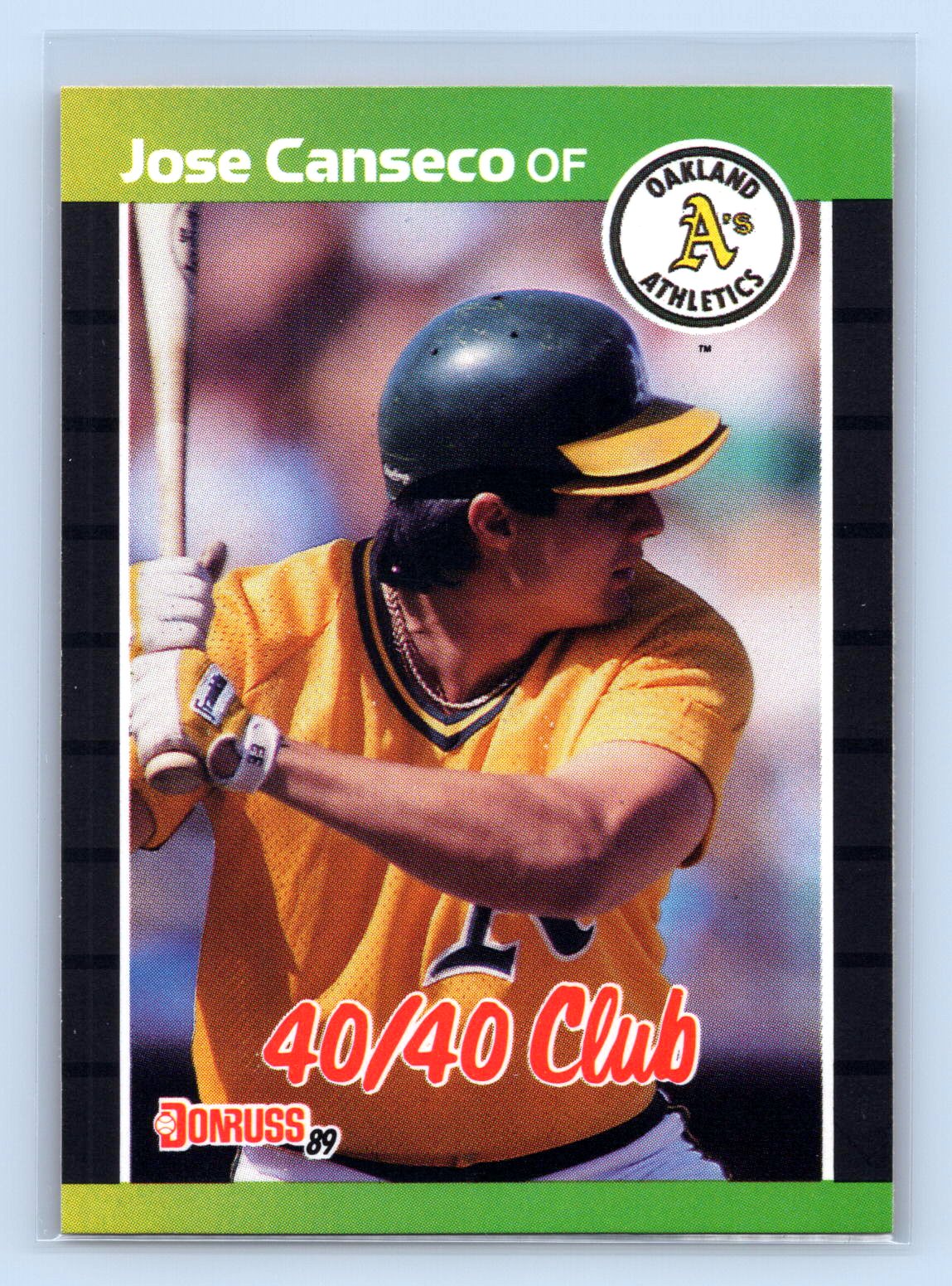 Jose Canseco Donruss 40/40 Club Athletics Jose Canseco Donruss 40/40 Club Athletics