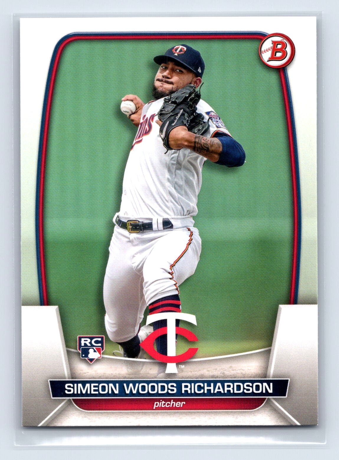 Simeon Woods Richardson 2023 Bowman Paper RC Twins Simeon Woods Richardson 2023 Bowman Paper RC Twins