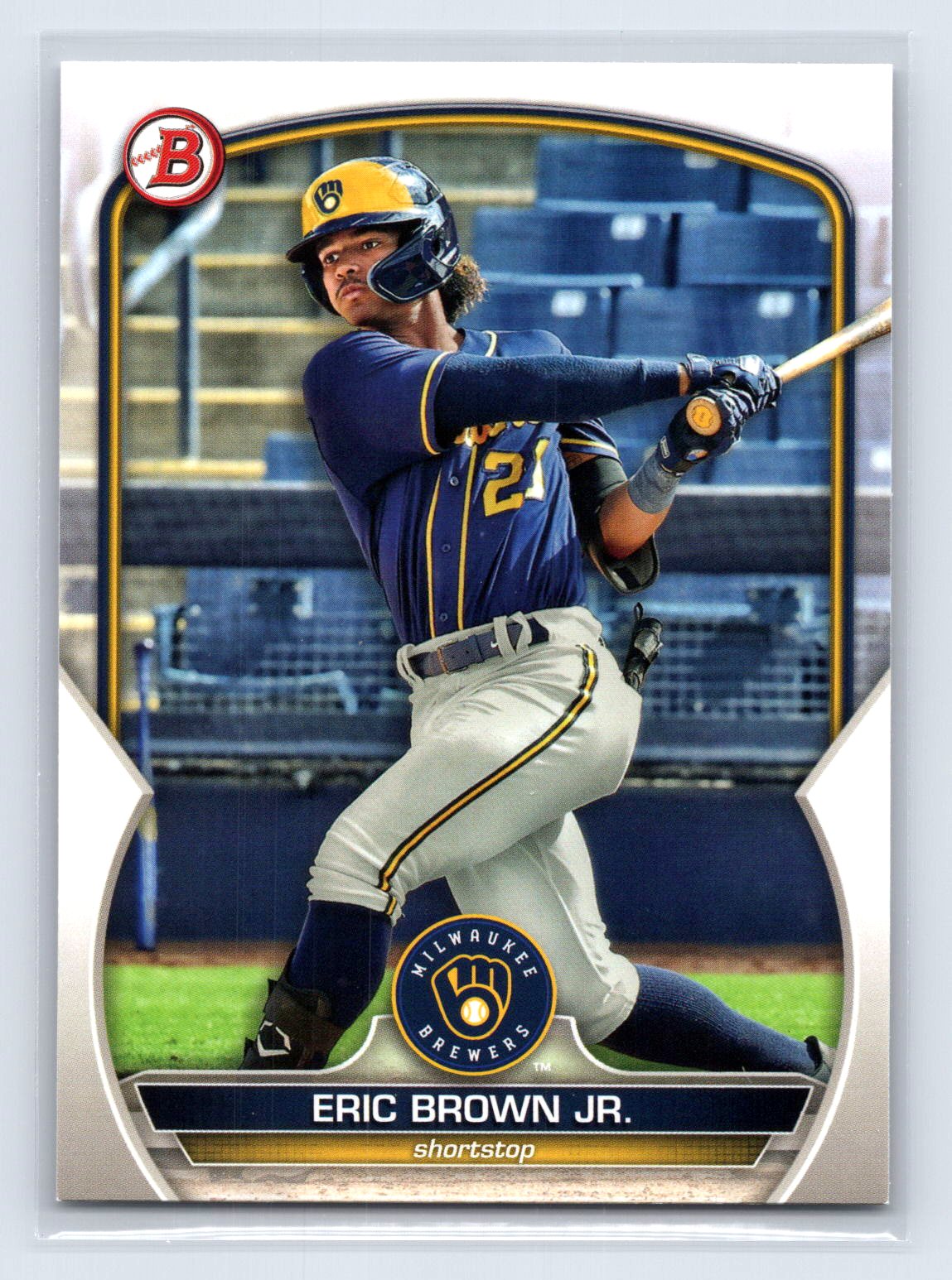 Eric Brown Jr. 2023 Bowman Paper Prospect Brewers Eric Brown Jr. 2023 Bowman Paper Prospect Brewers