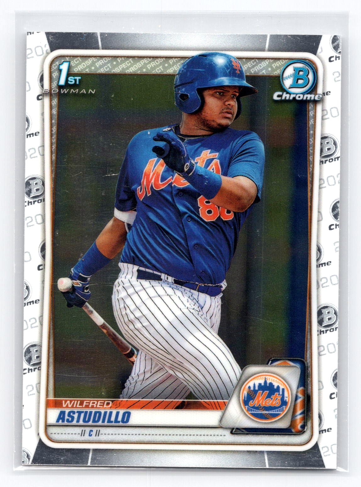 Wilfred Astudillo 2020 1st Bowman Chrome Mets Wilfred Astudillo 2020 1st Bowman Chrome Mets