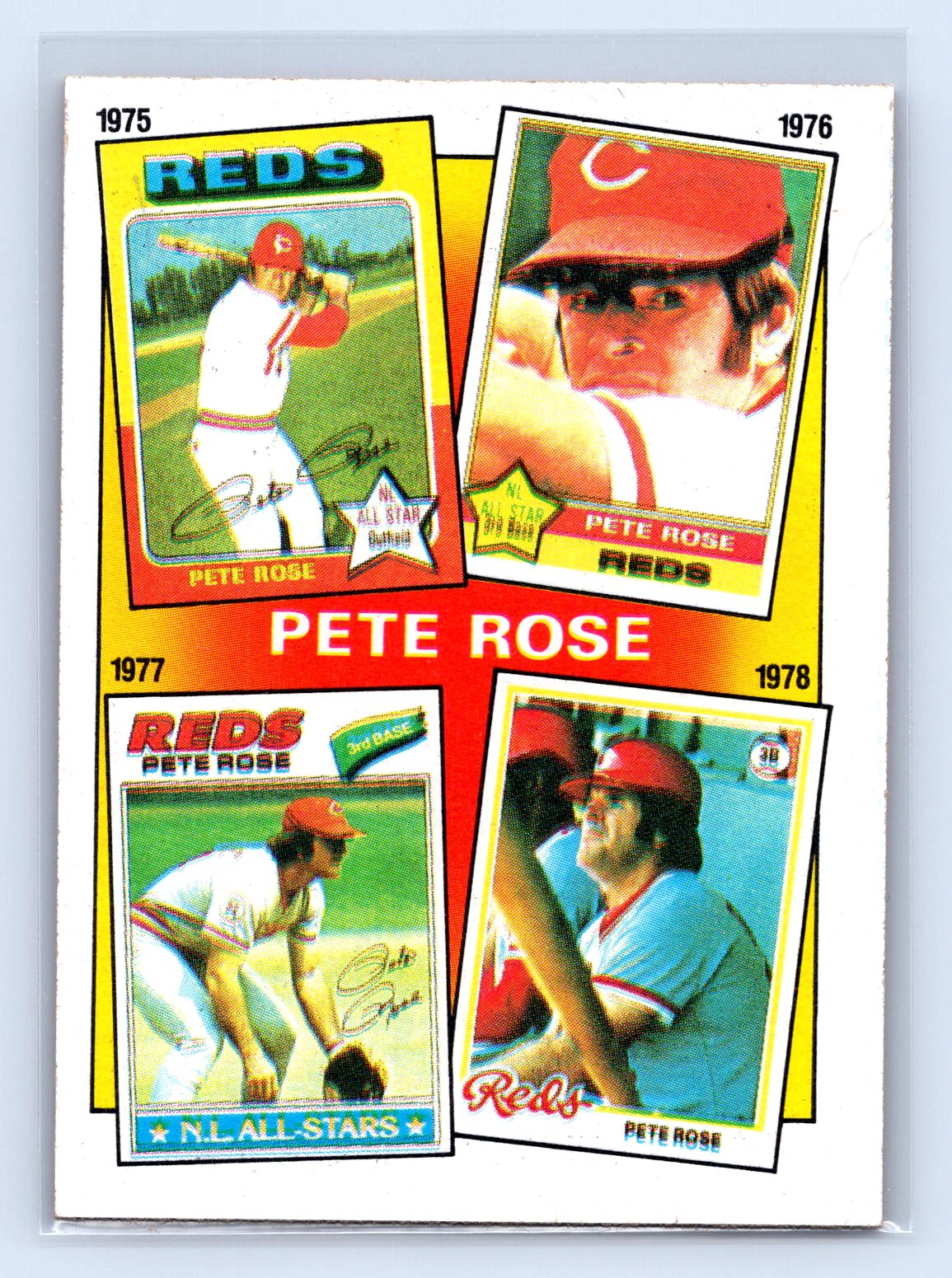 Pete Rose Topps Pete Rose Years Reds Pete Rose Topps Pete Rose Years Reds