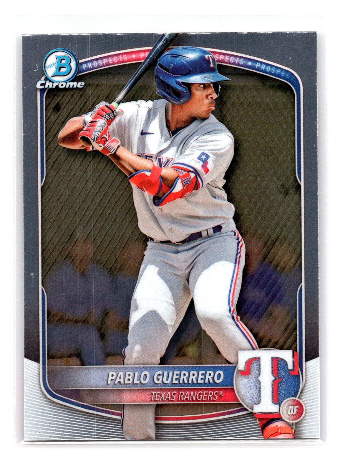 Pablo Guerrero 2025 Bowman Chrome Prospect Rangers Pablo Guerrero 2025 Bowman Chrome Prospect Rangers