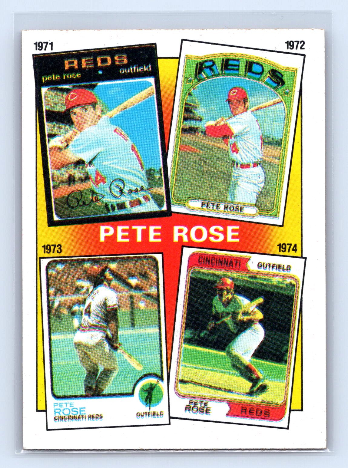Pete Rose Topps Pete Rose Years Reds Pete Rose Topps Pete Rose Years Reds