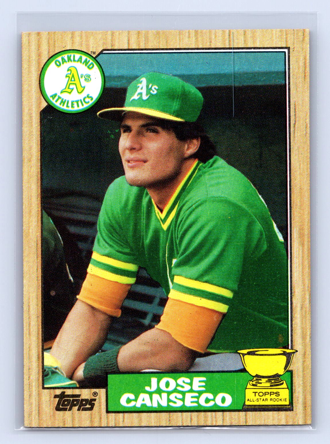 Jose Canseco Topps Rookie Cup Athletics Jose Canseco Topps Rookie Cup Athletics