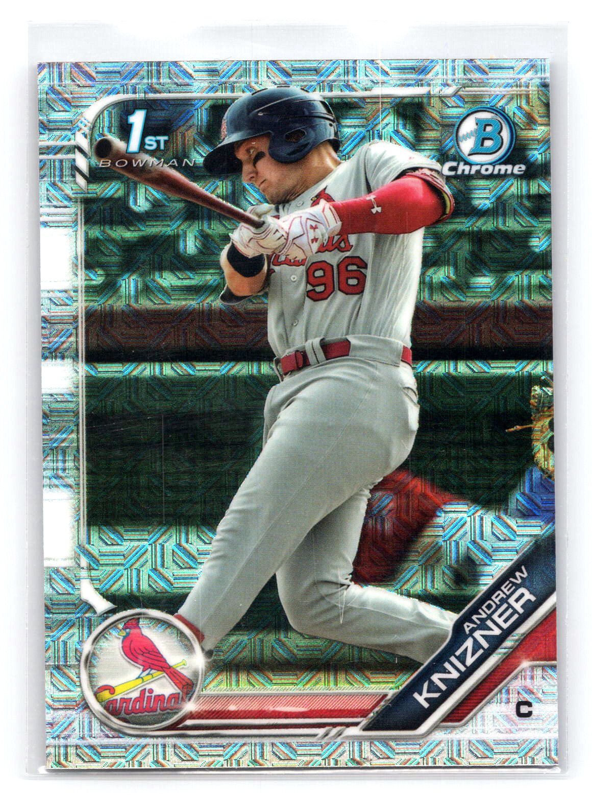 Andrew Knizner 2019 1st Bowman Chrome Mojo Cardinals Andrew Knizner 2019 1st Bowman Chrome Mojo Cardinals