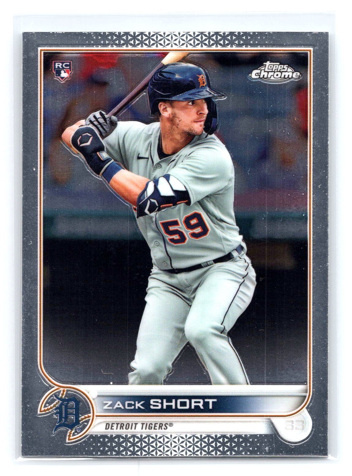 Zach Short 2022 Topps Chrome RC Rookie Tigers Zach Short 2022 Topps Chrome RC Rookie Tigers