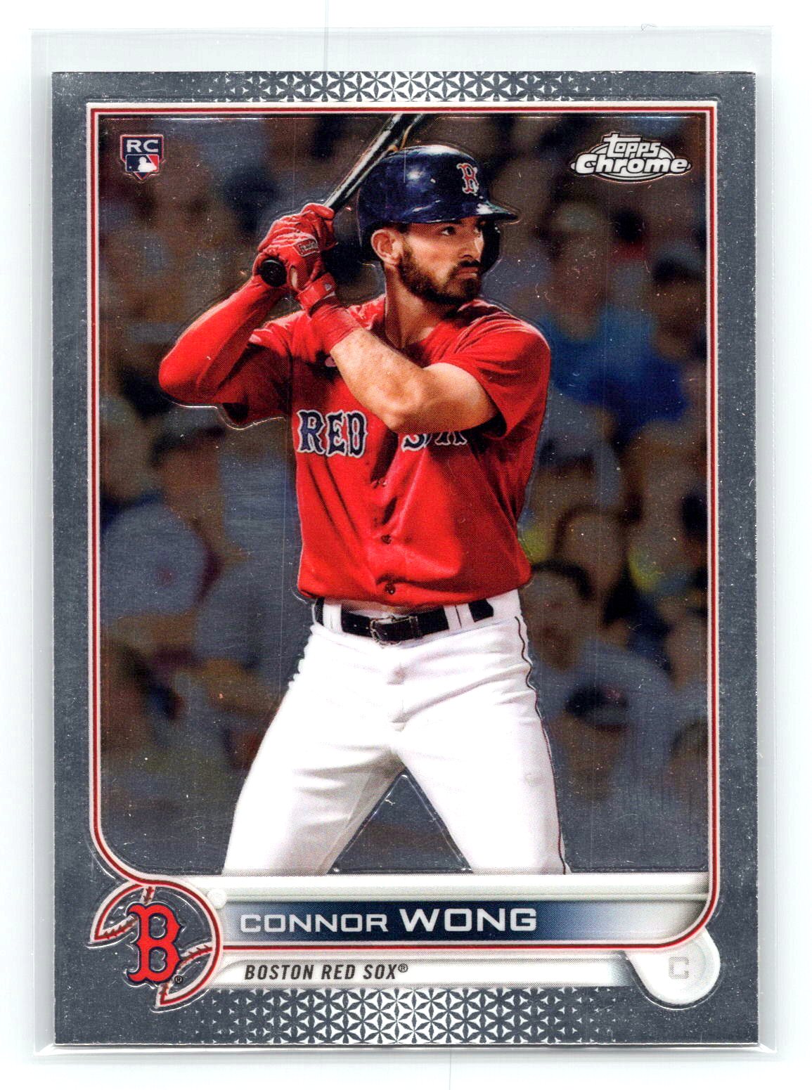 Connor Wong 2022 Topps Chrome RC Rookie Red Sox Connor Wong 2022 Topps Chrome RC Rookie Red Sox
