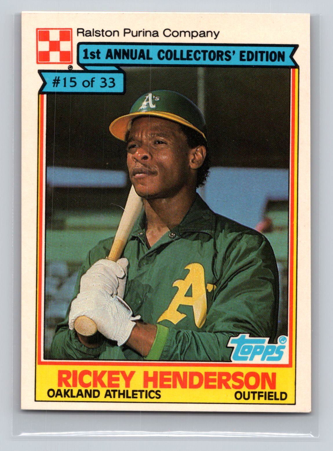 Rickey Henderson Purina Collectors Edition Athletics Rickey Henderson Purina Collectors Edition Athletics