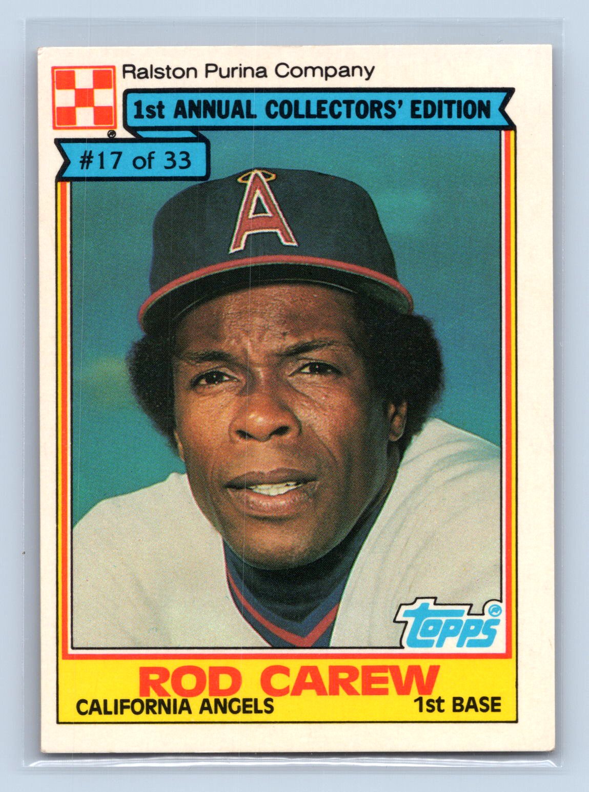Rod Carew Purina Collectors Edition Angels Rod Carew Purina Collectors Edition Angels