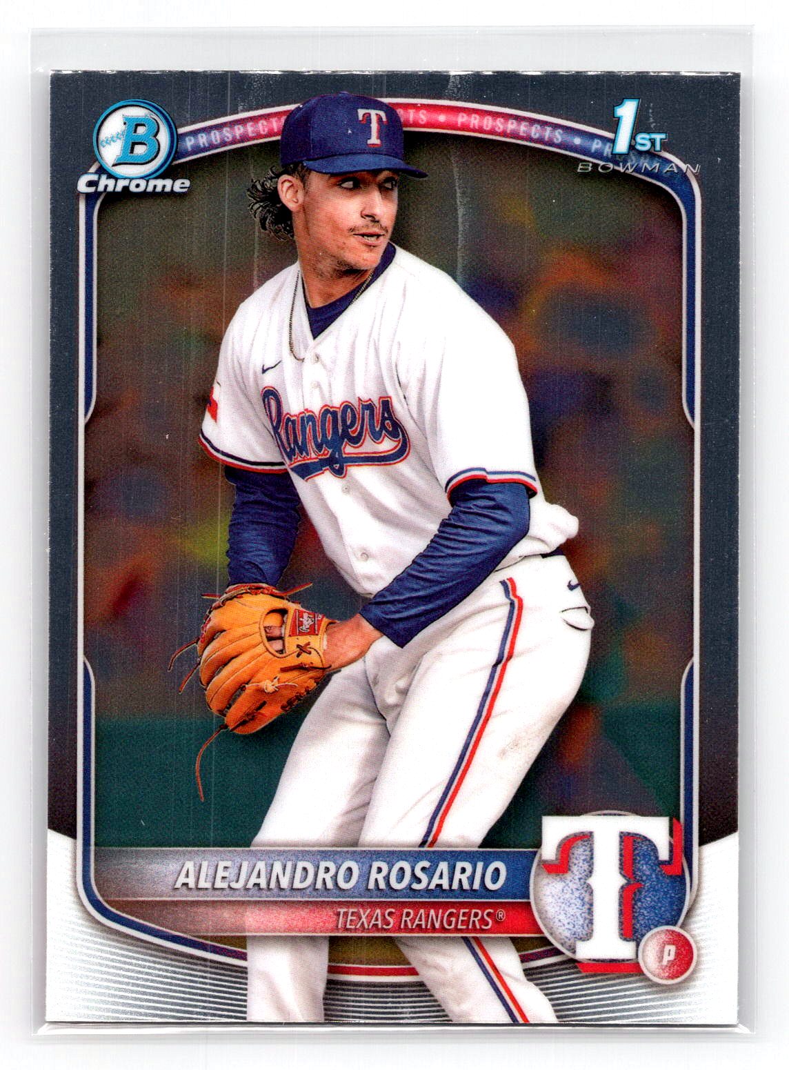 Alejandro Rosario 2025 1st Bowman Prospect Rangers Alejandro Rosario 2025 1st Bowman Prospect Rangers