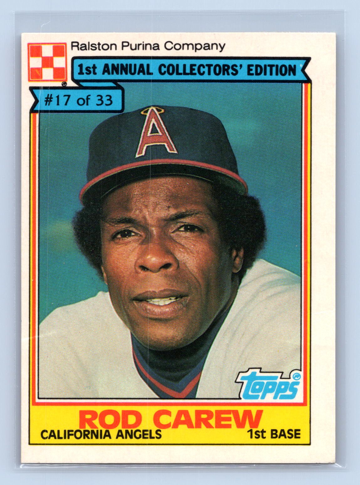 Rod Carew Purina Collectors Edition Angels Rod Carew Purina Collectors Edition Angels