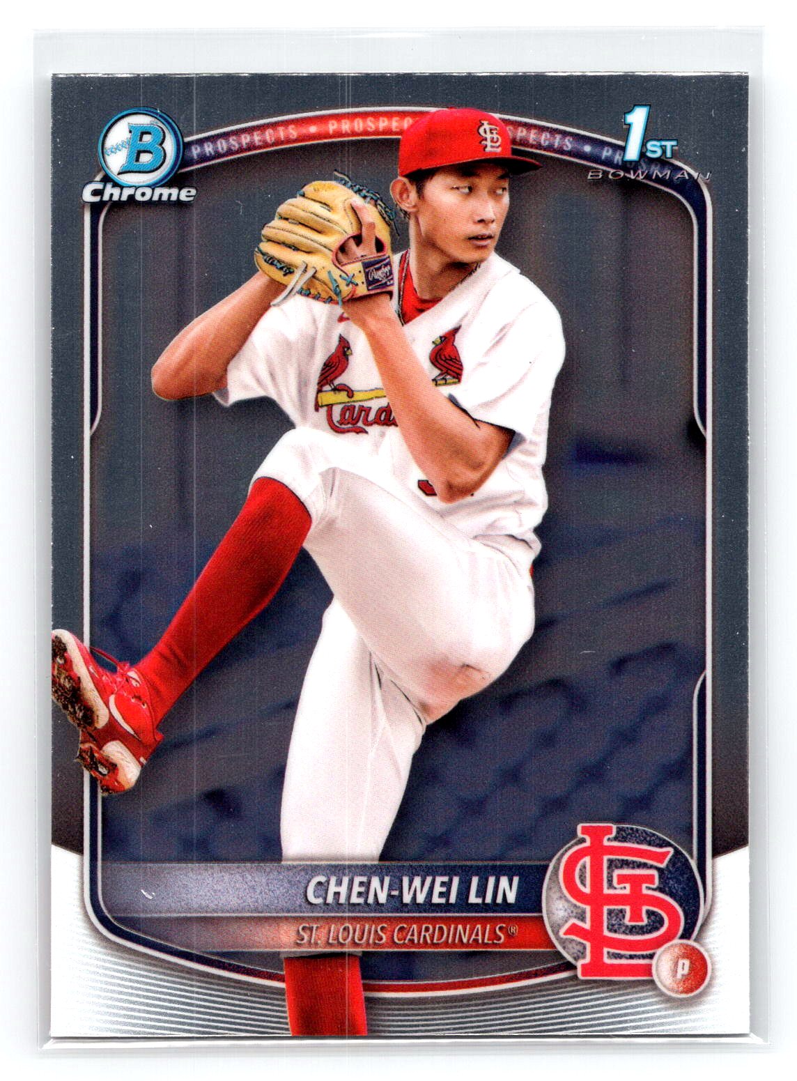 Chen-Wei Lin 2025 1st Bowman Prospect Cardinals Chen-Wei Lin 2025 1st Bowman Prospect Cardinals