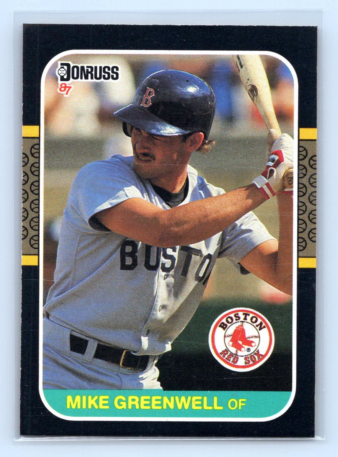Mike Greenwell Donruss Rookie RC Red Sox Mike Greenwell Donruss Rookie RC Red Sox