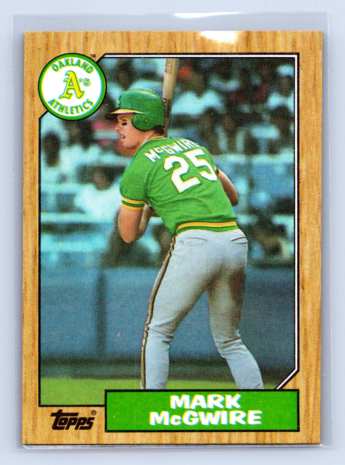Mark McGwire Topps RC Rookie Athletics Mark McGwire Topps RC Rookie Athletics