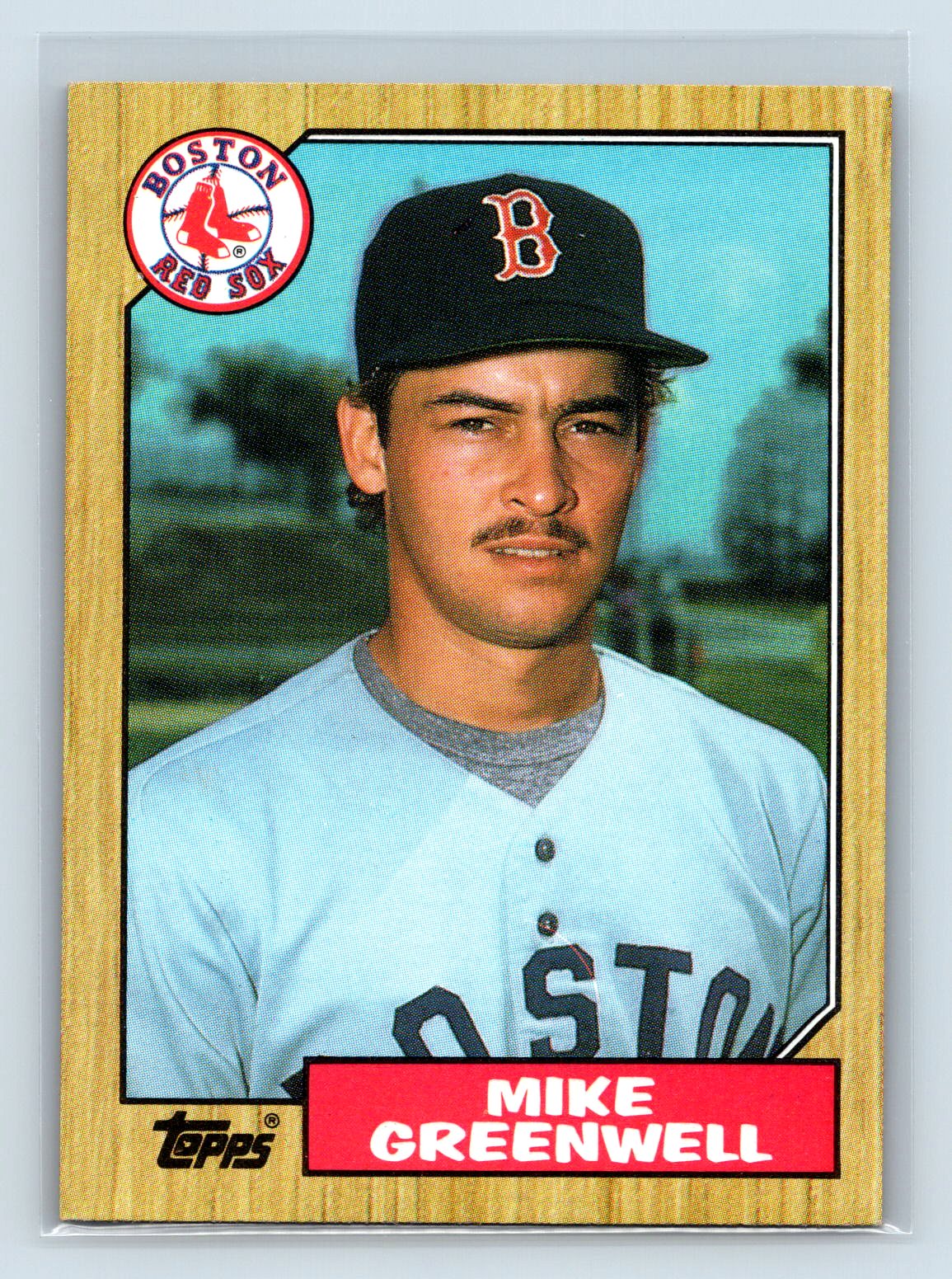 Mike Greenwell Topps Rookie RC Red Sox Mike Greenwell Topps Rookie RC Red Sox