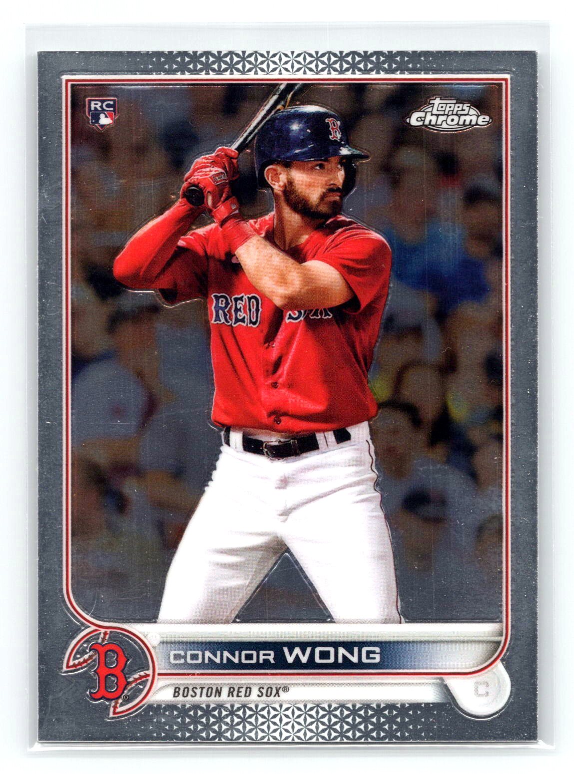 Connor Wong 2022 Topps Chrome RC Rookie Red Sox Connor Wong 2022 Topps Chrome RC Rookie Red Sox