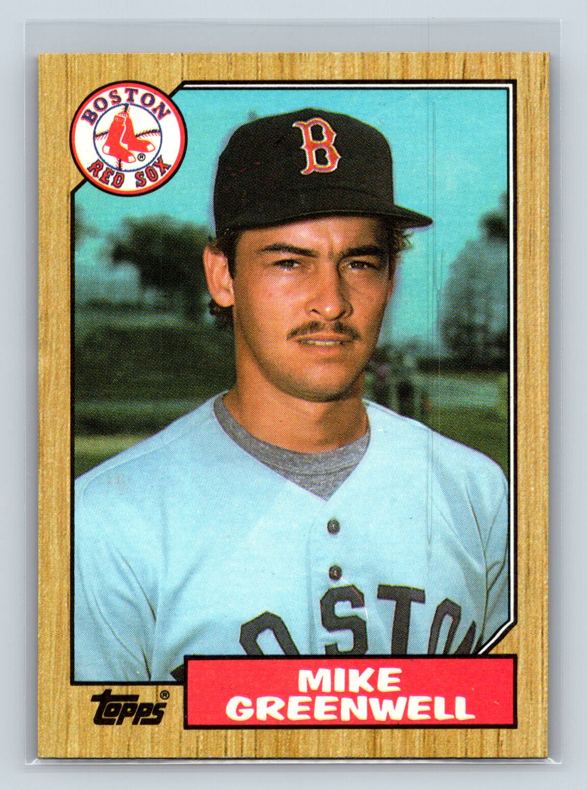 Mike Greenwell Topps Rookie RC Red Sox Mike Greenwell Topps Rookie RC Red Sox