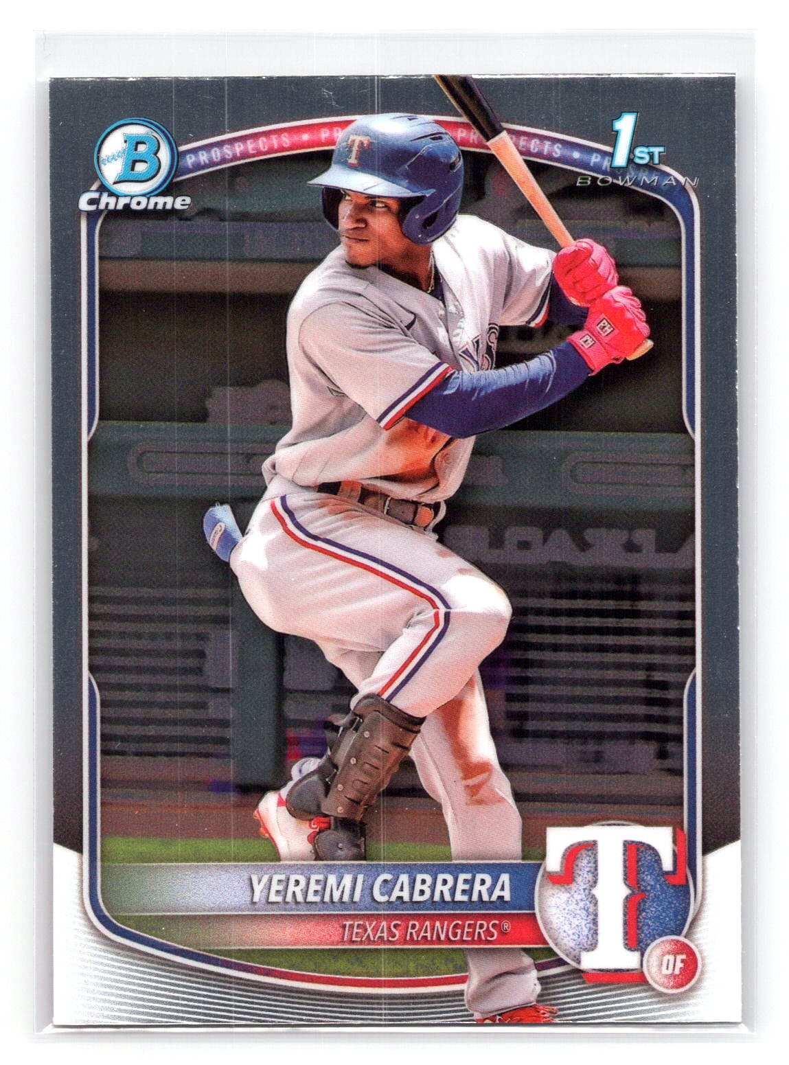 Yeremi Cabrera 2025 1st Bowman Prospect Rangers Yeremi Cabrera 2025 1st Bowman Prospect Rangers