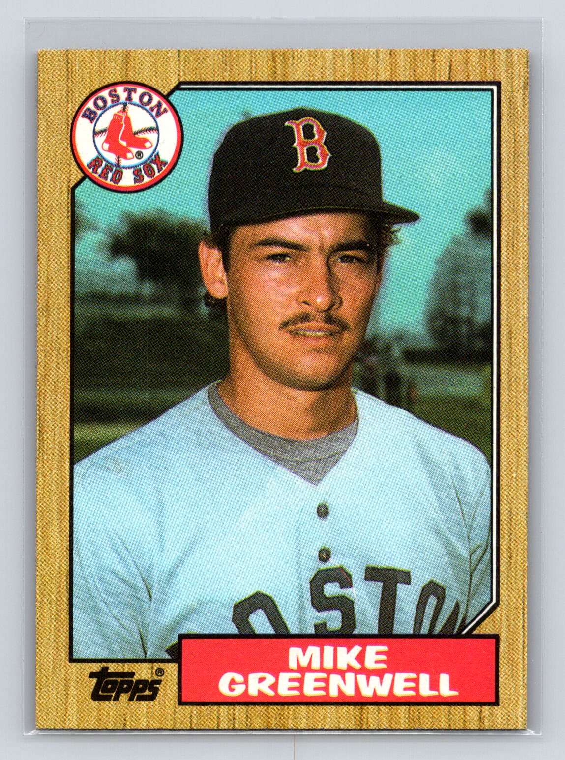 Mike Greenwell Topps Rookie RC Red Sox Mike Greenwell Topps Rookie RC Red Sox