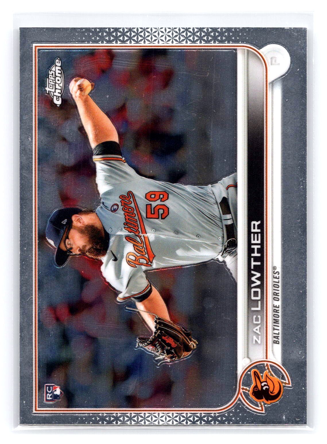 Zac Lowther 2022 Topps Chrome RC Rookie Orioles Zac Lowther 2022 Topps Chrome RC Rookie Orioles
