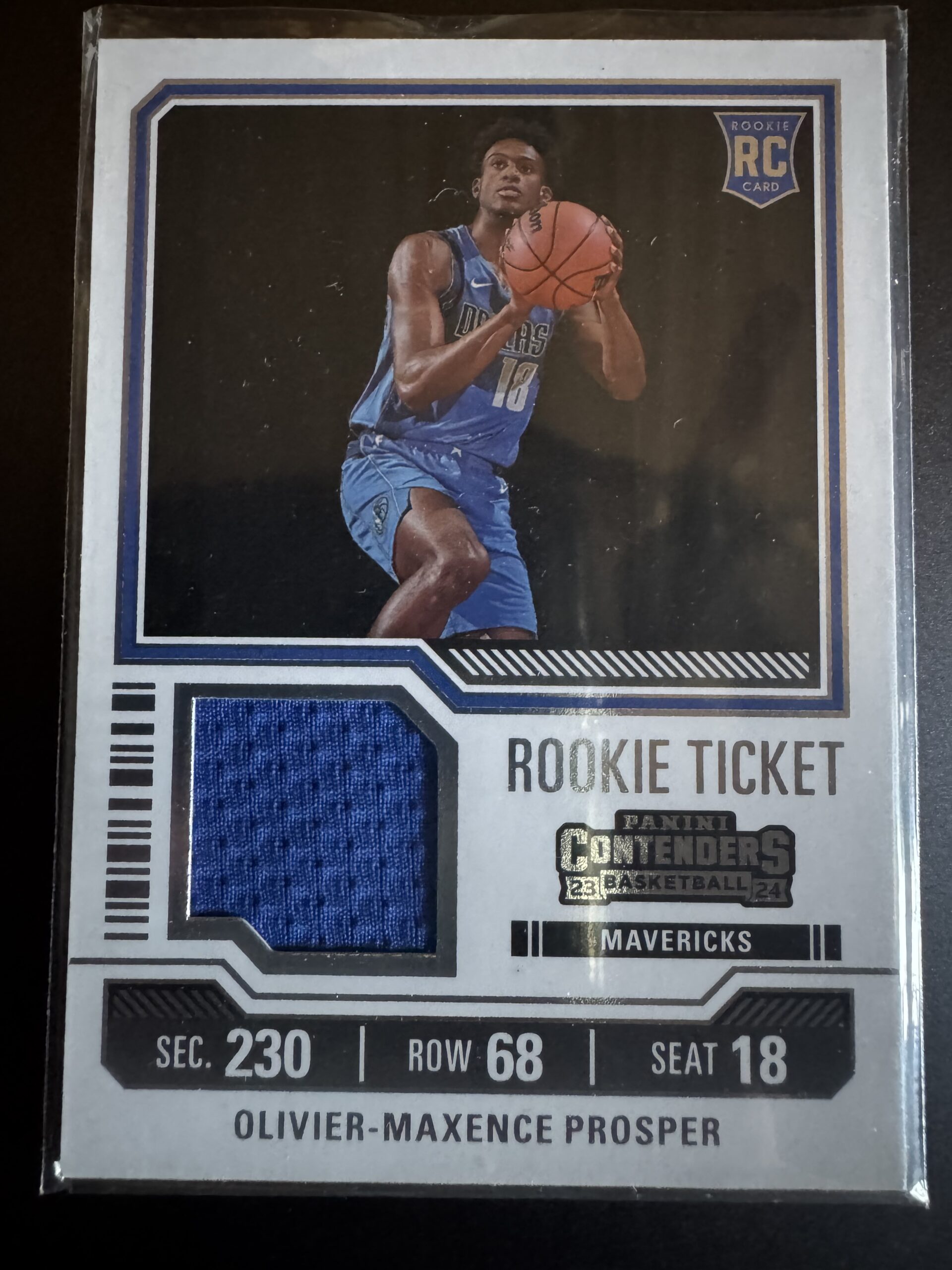 Oliver-Maxence Prosper Contenders Rookie Ticket Patch Mavericks Oliver-Maxence Prosper Contenders Rookie Ticket Patch Mavericks