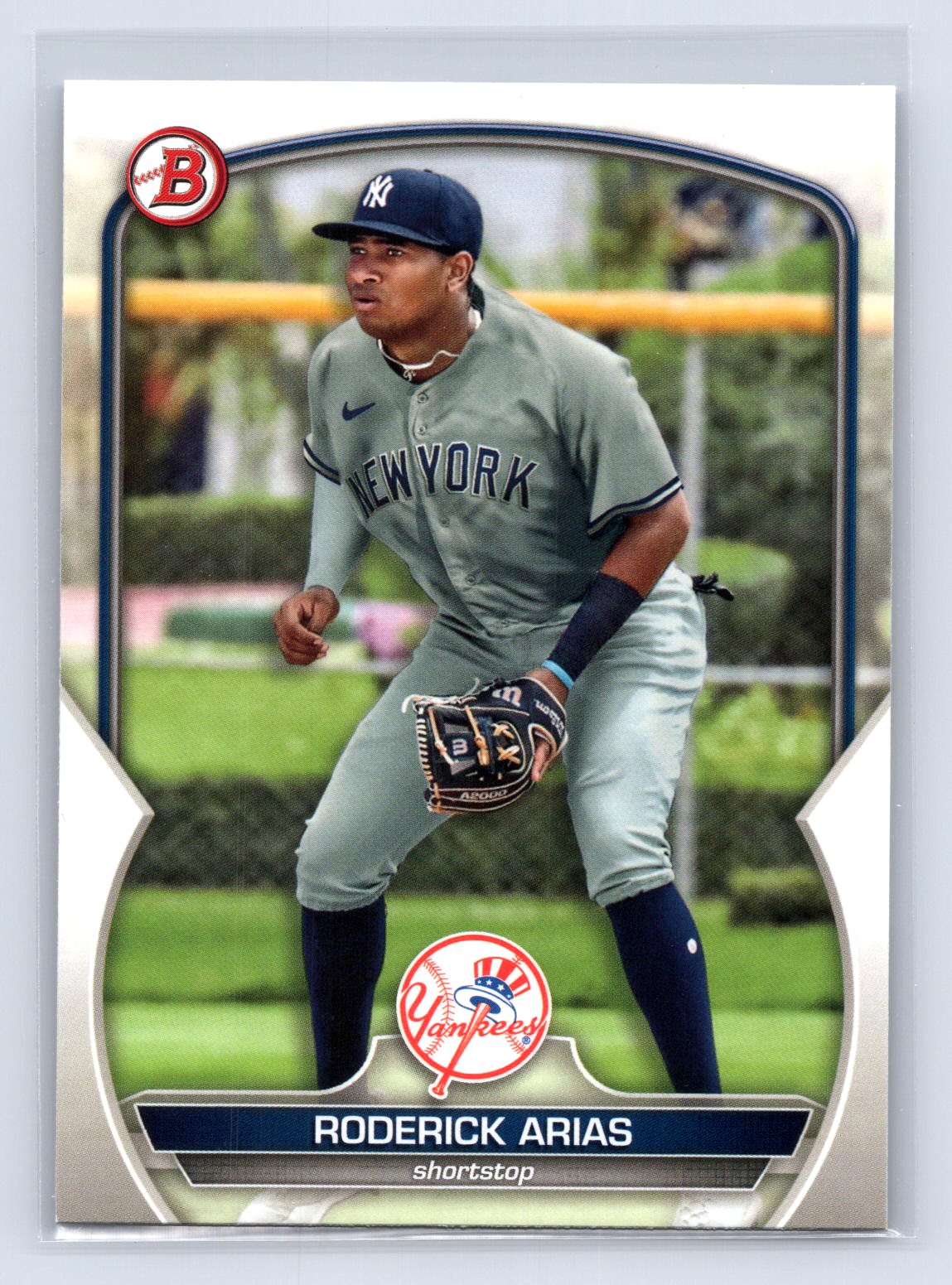 Roderick Arias 2023 Bowman Paper Prospect Yankees Roderick Arias 2023 Bowman Paper Prospect Yankees