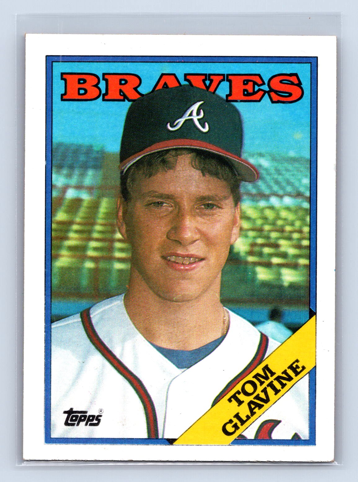 Tom Glavine Topps Rookie RC Braves Tom Glavine Topps Rookie RC Braves