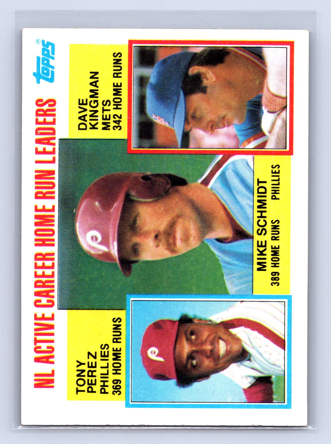 Mike Schmidt Topps NL Home Run Leaders Phillies Mike Schmidt Topps NL Home Run Leaders Phillies